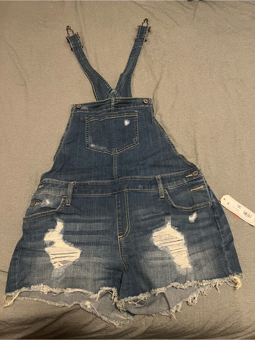 PRISM Denim Short Overalls - Blue